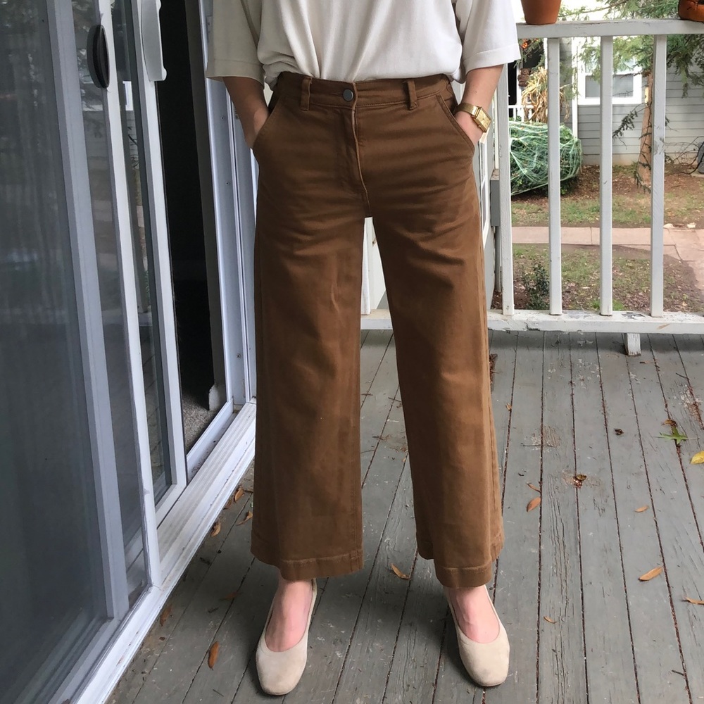 Everlane Wide Leg Crop Pant